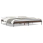 vidaXL Bettgestell Braun Eichen-Optik 180x200 cm Holzwerkstoff Metall vidaXL Bettgestell Braun Eichen-Optik 180x200 cm Holzwerkstoff Metall