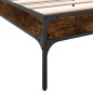 vidaXL Bettgestell Räuchereiche 90x190 cm Holzwerkstoff und Metall vidaXL Bettgestell Räuchereiche 90x190 cm Holzwerkstoff und Metall