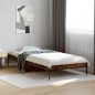 vidaXL Bettgestell Räuchereiche 75x190 cm Holzwerkstoff und Metall vidaXL Bettgestell Räuchereiche 75x190 cm Holzwerkstoff und Metall