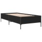 vidaXL Bettgestell Schwarz 90x190 cm Holzwerkstoff und Metall vidaXL Bettgestell Schwarz 90x190 cm Holzwerkstoff und Metall