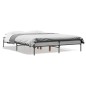 vidaXL Bettgestell Grau Sonoma 140x190 cm Holzwerkstoff und Metall vidaXL Bettgestell Grau Sonoma 140x190 cm Holzwerkstoff und Metall