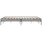 vidaXL Bettgestell Grau Sonoma 140x190 cm Holzwerkstoff und Metall vidaXL Bettgestell Grau Sonoma 140x190 cm Holzwerkstoff und Metall