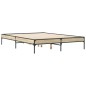 vidaXL Bettgestell Sonoma-Eiche 120x190 cm Holzwerkstoff und Metall vidaXL Bettgestell Sonoma-Eiche 120x190 cm Holzwerkstoff und Metall