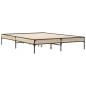 vidaXL Bettgestell Sonoma-Eiche 120x190 cm Holzwerkstoff und Metall vidaXL Bettgestell Sonoma-Eiche 120x190 cm Holzwerkstoff und Metall