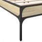 vidaXL Bettgestell Sonoma-Eiche 120x190 cm Holzwerkstoff und Metall vidaXL Bettgestell Sonoma-Eiche 120x190 cm Holzwerkstoff und Metall