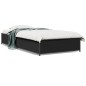 vidaXL Bettgestell Schwarz 90x190 cm Holzwerkstoff und Metall vidaXL Bettgestell Schwarz 90x190 cm Holzwerkstoff und Metall