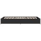 vidaXL Bettgestell Schwarz 90x190 cm Holzwerkstoff und Metall vidaXL Bettgestell Schwarz 90x190 cm Holzwerkstoff und Metall