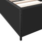 vidaXL Bettgestell Schwarz 90x190 cm Holzwerkstoff und Metall vidaXL Bettgestell Schwarz 90x190 cm Holzwerkstoff und Metall