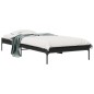vidaXL Bettgestell Schwarz 100x200 cm Holzwerkstoff und Metall vidaXL Bettgestell Schwarz 100x200 cm Holzwerkstoff und Metall
