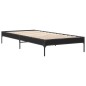 vidaXL Bettgestell Schwarz 100x200 cm Holzwerkstoff und Metall vidaXL Bettgestell Schwarz 100x200 cm Holzwerkstoff und Metall