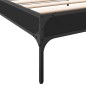 vidaXL Bettgestell Schwarz 100x200 cm Holzwerkstoff und Metall vidaXL Bettgestell Schwarz 100x200 cm Holzwerkstoff und Metall