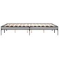 vidaXL Bettgestell Grau Sonoma 120x200 cm Holzwerkstoff und Metall vidaXL Bettgestell Grau Sonoma 120x200 cm Holzwerkstoff und Metall