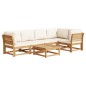 vidaXL 6-tlg. Garten-Lounge-Set mit Kissen Massivholz Akazie vidaXL 6-tlg. Garten-Lounge-Set mit Kissen Massivholz Akazie