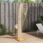 vidaXL Gartendusche Beige 55x60x224 cm Poly Rattan und Akazienholz vidaXL Gartendusche Beige 55x60x224 cm Poly Rattan und Akazienholz