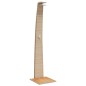 vidaXL Gartendusche Beige 55x60x224 cm Poly Rattan und Akazienholz vidaXL Gartendusche Beige 55x60x224 cm Poly Rattan und Akazienholz