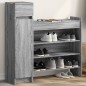 vidaXL Schuhschrank Grau Sonoma 100,5x28x100 cm Holzwerkstoff vidaXL Schuhschrank Grau Sonoma 100,5x28x100 cm Holzwerkstoff