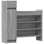 vidaXL Schuhschrank Grau Sonoma 100,5x28x100 cm Holzwerkstoff vidaXL Schuhschrank Grau Sonoma 100,5x28x100 cm Holzwerkstoff