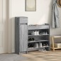 vidaXL Schuhschrank Grau Sonoma 100,5x28x100 cm Holzwerkstoff vidaXL Schuhschrank Grau Sonoma 100,5x28x100 cm Holzwerkstoff