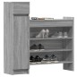 vidaXL Schuhschrank Grau Sonoma 100,5x28x100 cm Holzwerkstoff vidaXL Schuhschrank Grau Sonoma 100,5x28x100 cm Holzwerkstoff