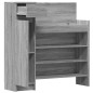 vidaXL Schuhschrank Grau Sonoma 100,5x28x100 cm Holzwerkstoff vidaXL Schuhschrank Grau Sonoma 100,5x28x100 cm Holzwerkstoff