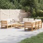 vidaXL 9-tlg. Garten-Lounge-Set mit Kissen Massivholz Akazie vidaXL 9-tlg. Garten-Lounge-Set mit Kissen Massivholz Akazie