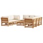 vidaXL 9-tlg. Garten-Lounge-Set mit Kissen Massivholz Akazie vidaXL 9-tlg. Garten-Lounge-Set mit Kissen Massivholz Akazie