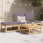 vidaXL 4-tlg. Garten-Lounge-Set mit Kissen Massivholz Akazie vidaXL 4-tlg. Garten-Lounge-Set mit Kissen Massivholz Akazie