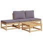 vidaXL 4-tlg. Garten-Lounge-Set mit Kissen Massivholz Akazie vidaXL 4-tlg. Garten-Lounge-Set mit Kissen Massivholz Akazie