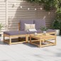 vidaXL 4-tlg. Garten-Lounge-Set mit Kissen Massivholz Akazie vidaXL 4-tlg. Garten-Lounge-Set mit Kissen Massivholz Akazie