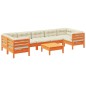 vidaXL 8-tlg. Garten-Sofagarnitur mit Kissen Wachsbraun Kiefernholz vidaXL 8-tlg. Garten-Sofagarnitur mit Kissen Wachsbraun Kiefernholz