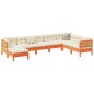 vidaXL 8-tlg. Garten-Sofagarnitur mit Kissen Wachsbraun Kiefernholz vidaXL 8-tlg. Garten-Sofagarnitur mit Kissen Wachsbraun Kiefernholz