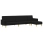 vidaXL 2-tlg. Sofagarnitur Schwarz Stoff vidaXL 2-tlg. Sofagarnitur Schwarz Stoff