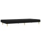 vidaXL 2-tlg. Sofagarnitur Schwarz Stoff vidaXL 2-tlg. Sofagarnitur Schwarz Stoff