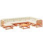 vidaXL 9-tlg. Garten-Sofagarnitur mit Kissen Wachsbraun Kiefernholz vidaXL 9-tlg. Garten-Sofagarnitur mit Kissen Wachsbraun Kiefernholz