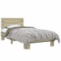 vidaXL Bettgestell Sonoma-Eiche 75x190 cm Holzwerkstoff und Metall vidaXL Bettgestell Sonoma-Eiche 75x190 cm Holzwerkstoff und Metall