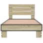 vidaXL Bettgestell Sonoma-Eiche 75x190 cm Holzwerkstoff und Metall vidaXL Bettgestell Sonoma-Eiche 75x190 cm Holzwerkstoff und Metall