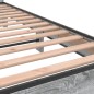 vidaXL Bettgestell Grau Sonoma 90x190 cm Holzwerkstoff und Metall vidaXL Bettgestell Grau Sonoma 90x190 cm Holzwerkstoff und Metall