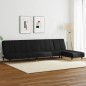 vidaXL 2-tlg. Sofagarnitur Schwarz Samt vidaXL 2-tlg. Sofagarnitur Schwarz Samt