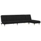 vidaXL 2-tlg. Sofagarnitur Schwarz Samt vidaXL 2-tlg. Sofagarnitur Schwarz Samt
