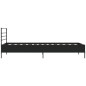 vidaXL Bettgestell Schwarz 90x200 cm Holzwerkstoff und Metall vidaXL Bettgestell Schwarz 90x200 cm Holzwerkstoff und Metall