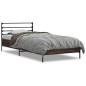 vidaXL Bettgestell Braun Eichen-Optik 90x190 cm Holzwerkstoff Metall vidaXL Bettgestell Braun Eichen-Optik 90x190 cm Holzwerkstoff Metall