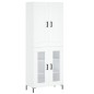 Highboard Weiß 69,5x34x180 cm Holzwerkstoff Highboard Weiß 69,5x34x180 cm Holzwerkstoff