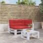 vidaXL Palettenkissen 3-tlg. Rot Stoff vidaXL Palettenkissen 3-tlg. Rot Stoff