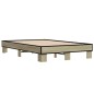 vidaXL Bettgestell Sonoma-Eiche 135x190 cm Holzwerkstoff und Metall vidaXL Bettgestell Sonoma-Eiche 135x190 cm Holzwerkstoff und Metall