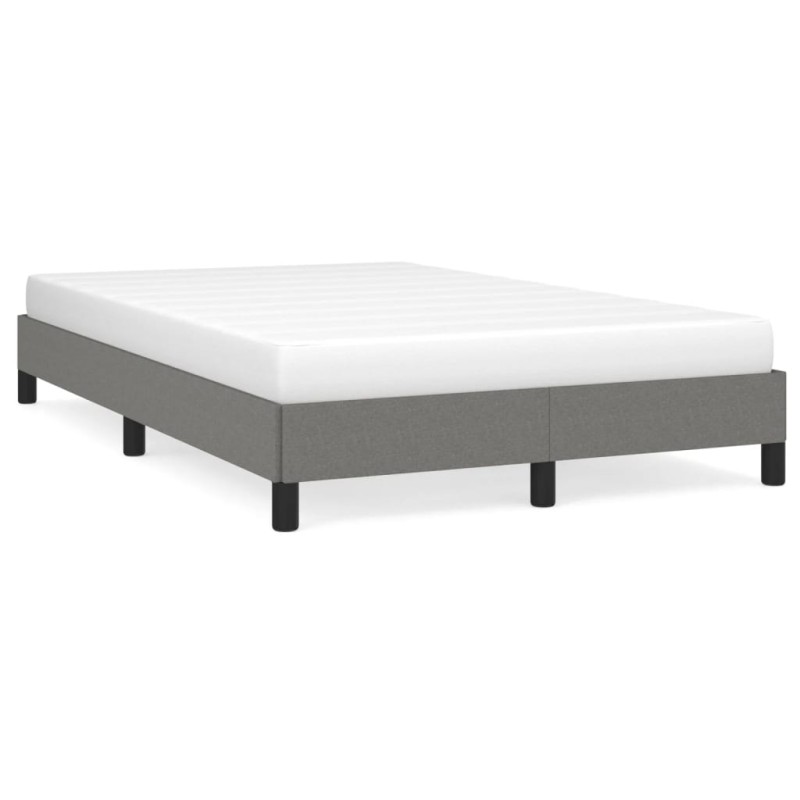 vidaXL Bettgestell Dunkelgrau 120x190 cm Stoff vidaXL Bettgestell Dunkelgrau 120x190 cm Stoff