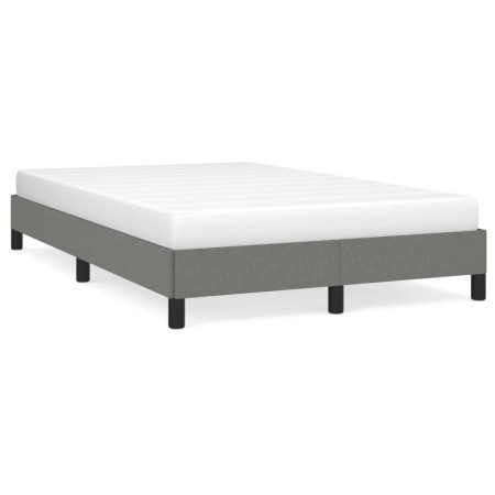 vidaXL Bettgestell Dunkelgrau 120x190 cm Stoff