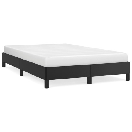 vidaXL Bettgestell Schwarz 120x190 cm Kunstleder