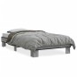 vidaXL Bettgestell Grau Sonoma 90x190 cm Holzwerkstoff und Metall vidaXL Bettgestell Grau Sonoma 90x190 cm Holzwerkstoff und Metall