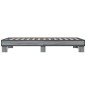 vidaXL Bettgestell Grau Sonoma 90x190 cm Holzwerkstoff und Metall vidaXL Bettgestell Grau Sonoma 90x190 cm Holzwerkstoff und Metall