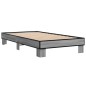 vidaXL Bettgestell Grau Sonoma 90x190 cm Holzwerkstoff und Metall vidaXL Bettgestell Grau Sonoma 90x190 cm Holzwerkstoff und Metall